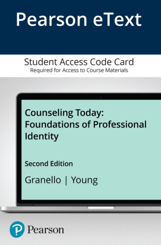Cover image: Counseling Today: Foundations of Professional Identity -- Pearson eText 2nd edition 9780136851271