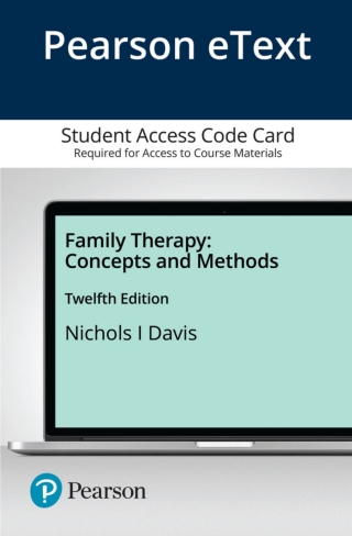 Cover image: Family Therapy: Concepts and Methods -- Pearson eText 12th edition 9780136851547