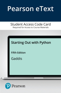Cover image: Starting Out with Python 5th edition 9780136851943