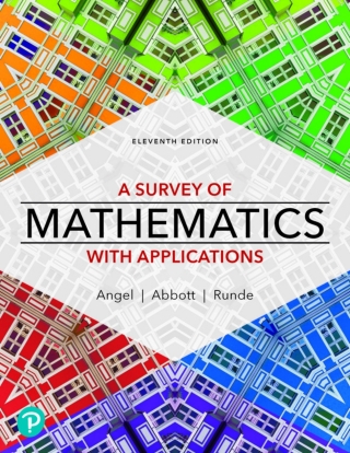Cover image: MyLab Math with Pearson eText (up to 18-weeks) + Print Combo Access Code for A Survey of Mathematics with Applications 11th edition 9780136857921