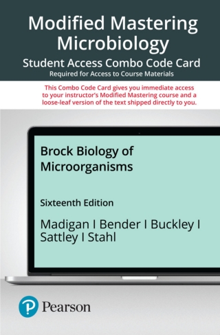 Cover image: Mastering Biology with Pearson eText + Print Combo Access Code for Brock Biology of Microorganisms 16th edition 9780136858232