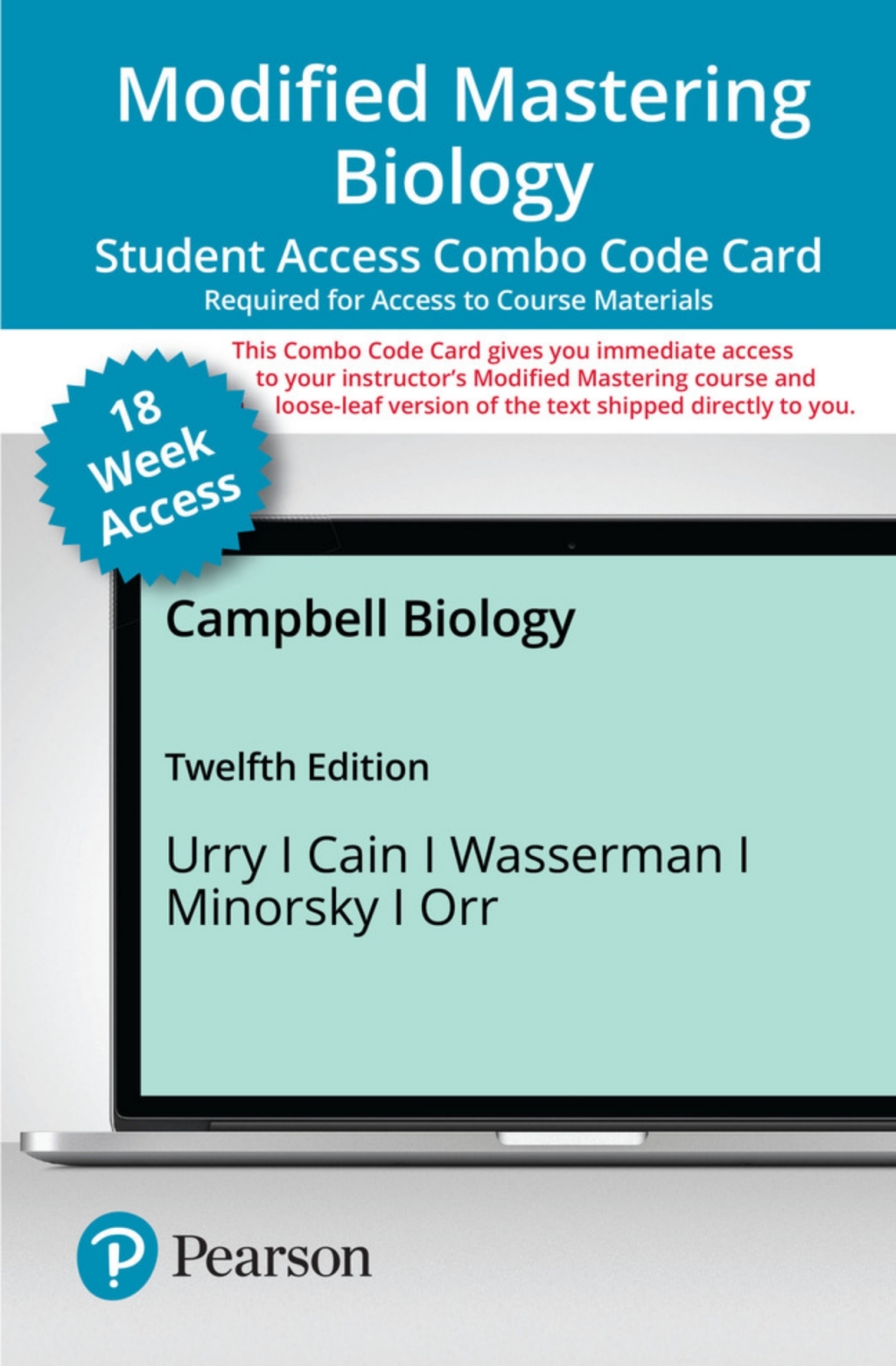 Mastering Biology with Pearson eText (up to 18-weeks) + Print Combo Access Code for Campbell Biology 12th Edition