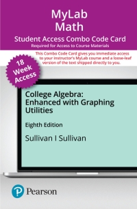Cover image: MyLab Math with Pearson eText (up to 18-weeks) + Print Combo Access Code for College Algebra 8th edition 9780136858614