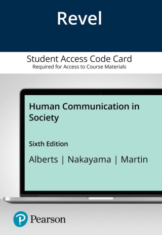Cover image: Revel Access Code for Human Communication in Society 6th edition 9780136863762