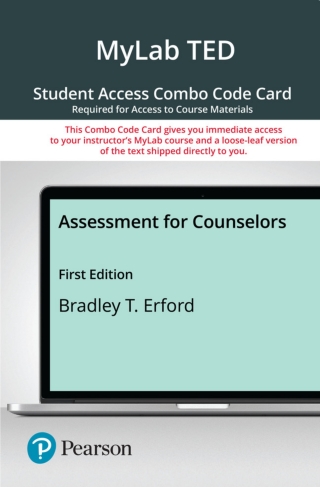 Cover image: MyLab Counseling with Pearson eText + Print Combo Access Code for Assessment for Counselors 1st edition 9780136866169