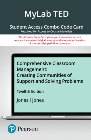 Cover image: MyLab Education with Pearson eText + Print Combo Access Code for Comprehensive Classroom Management: Creating Communities of Support and Solving Problems 12th edition 9780136866213