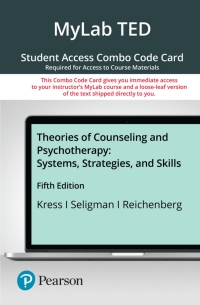 Cover image: MyLab Counseling with Pearson eText + Print Combo Access Code for Theories of Counseling and Psychotherapy 5th edition 9780136866381