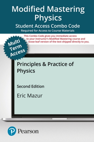 Cover image: Mastering Physics with Pearson eText (up to 24 months) + Print Combo Access Code for Principles & Practice of Physics 2nd edition 9780136866657