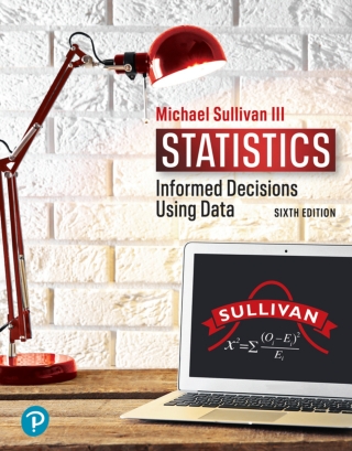 Cover image: Statistics: Informed Decisions Using Data (Pearson+) 6th edition 9780135780183