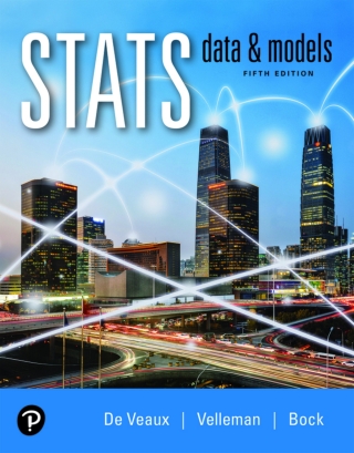 Cover image: Stats: Data and Models (Pearson+) 5th edition 9780135163832