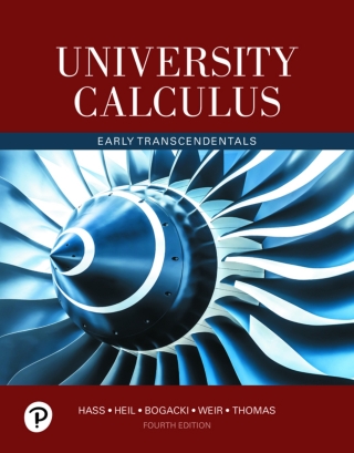 Cover image: University Calculus: Early Transcendentals (Pearson+) 4th edition 9780135166680