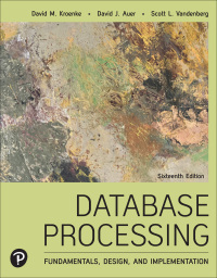 Cover image: Database Processing 16th edition 9780136930174