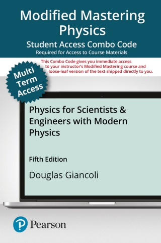 Cover image: Mastering Physics with Pearson eText (up to 24 months) + Print Combo Access Code for Physics for Scientists & Engineers 5th edition 9780136960331