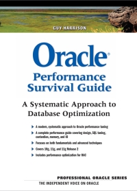 表紙画像: Oracle Performance Survival Guide 1st edition 9780137011957