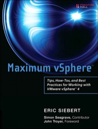 Cover image: Maximum vSphere 1st edition 9780137044740