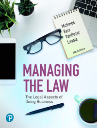 Cover image: Managing the Law 6th edition