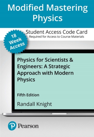 Cover image: Mastering Physics with Pearson eText Access Code (18 Weeks) for Physics for Scientists and Engineers: A Strategic Approach with Modern Physics 5th edition 9780137319473