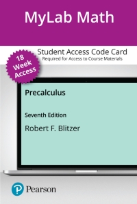 Cover image: MyLab Math with Pearson eText Access Code for Precalculus 7th edition 9780137321681