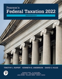 Cover image: Pearson's Federal Taxation 2022 Individuals 35th edition 9780137330409