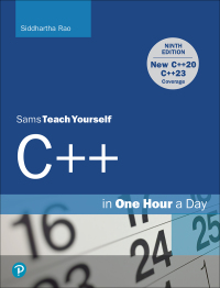 Imagen de portada: C++ in One Hour a Day, Sams Teach Yourself 9th edition 9780137334681