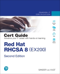 Imagen de portada: Red Hat RHCSA 8 Cert Guide 2nd edition 9780137341627