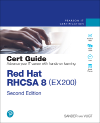 Imagen de portada: Red Hat RHCSA 8 Cert Guide 2nd edition 9780137341627