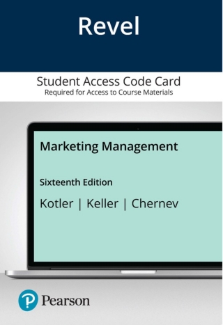 Cover image: Revel Access Code for Marketing Management 16th edition 9780137344055
