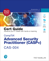 Cover image: CompTIA Advanced Security Practitioner (CASP+) CAS-004 Cert Guide 3rd edition 9780137348954