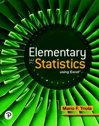 Cover image: Elementary Statistics Using Excel (Pearson+) 7th edition 9780136921721