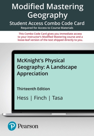 Cover image: Mastering Geography with Pearson eText + Print Combo Access Code for McKnight's Physical Geography: A Landscape Appreciation 13th edition 9780137385904