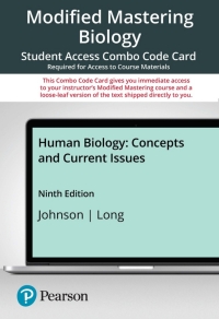 Cover image: Mastering Biology with Pearson eText + Print Combo Access Code for Human Biology 9th edition 9780137387311