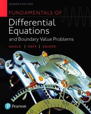 Cover image: Fundamentals of Differential Equations and Boundary Value Problems (Pearson+) 7th edition 9780321977182
