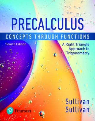 Cover image: Precalculus: Concepts Through Functions, A Right Triangle Approach to Trigonometry (Pearson+) 4th edition 9780134690001