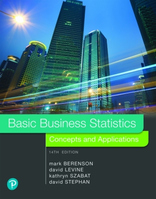 Cover image: Basic Business Statistics: Concepts and Applications (Pearson+) 14th edition 9780134684840