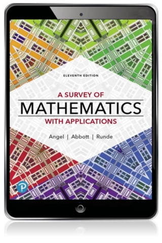 Cover image: Survey of Mathematics with Applications, A (Pearson+) 11th edition 9780135740460