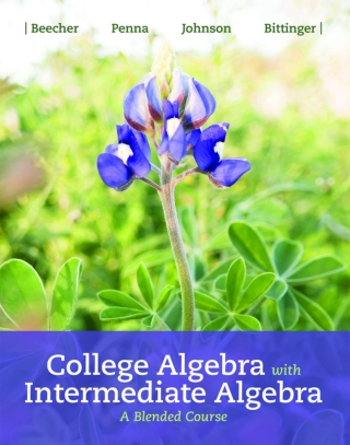 Cover image: College Algebra with Intermediate Algebra: A Blended Course (Pearson+) 1st edition 9780134556055