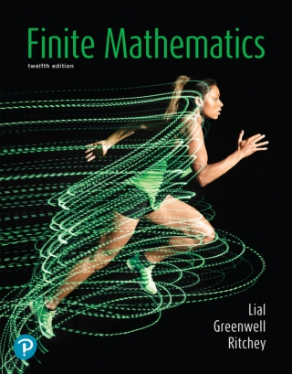 Cover image: Finite Mathematics (Pearson+) 12th edition 9780135882627