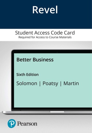 Cover image: Revel Access Code for Better Business Access Card 6th edition 9780137468973