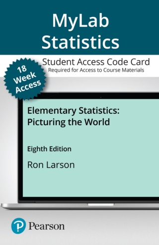 Cover image: MyLab Statistics with Pearson eText Access Code for Elementary Statistics: Picturing the World 8th edition 9780137493227