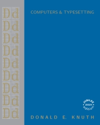 Cover image: Computers & Typesetting, Volume D 1st edition 9780201134384