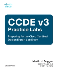 Imagen de portada: CCDE v3 Practice Labs 1st edition 9780137499854