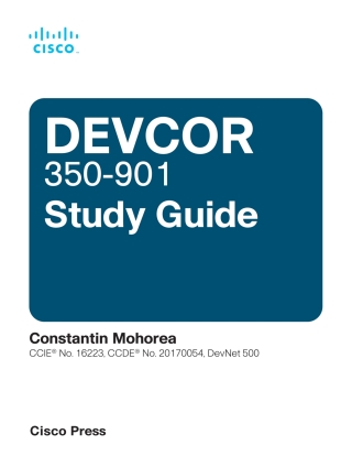 Cover image: Cisco DevNet Professional DEVCOR 350-901 Study Guide 1st edition 9780137500048
