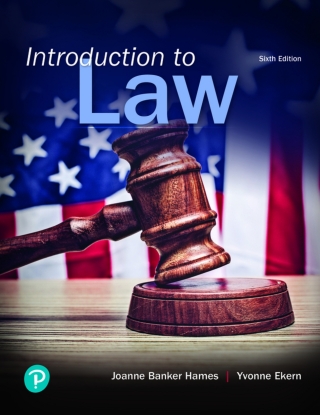 Cover image: Introduction to Law (Pearson+) 6th edition 9780134868240