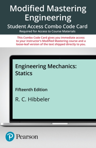 Cover image: Mastering Engineering with Pearson eText + Print Combo Access Code for Engineering Mechanics: Statics 15th edition 9780137519132