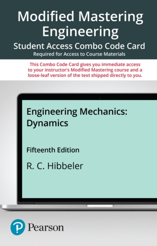 Cover image: Mastering Engineering with Pearson eText + Print Combo Access Code for Engineering Mechanics: Dynamics 15th edition 9780137519149