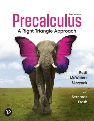 Cover image: Precalculus: A Right Triangle Approach (Pearson+) 5th edition 9780137519354