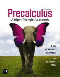 Cover image: Precalculus: A Right Triangle Approach 5th edition 9780137519354