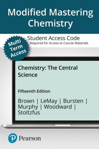 Cover image: Mastering Chemistry with Pearson eText Access Code (24 Months) for Chemistry: The Central Science 15th edition 9780137542741