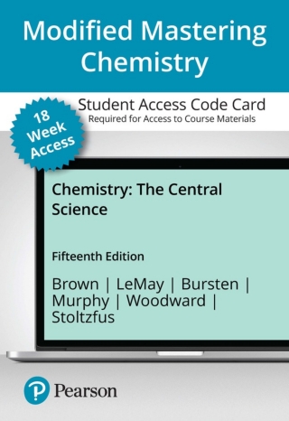Cover image: Mastering Chemistry with Pearson eText Access Code (18 Weeks) for Chemistry: The Central Science 15th edition 9780137542758