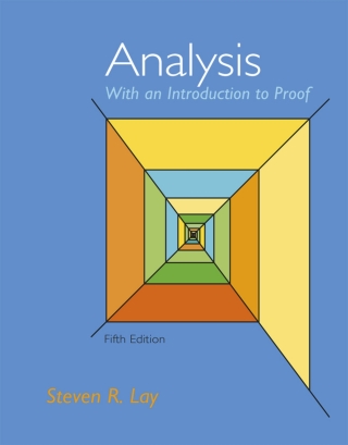 Cover image: Analysis with an Introduction to Proof (Pearson+) 5th edition 9780321892539
